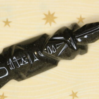 Dague obsidienne dorée