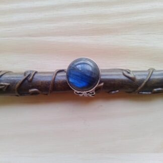 Bague antic labradorite