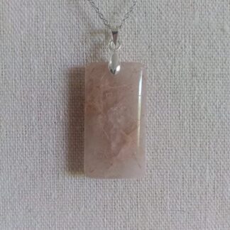 Pendentif quartz inclusion de rutile