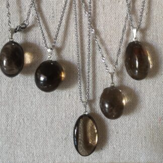 Pendentif quartz fumé