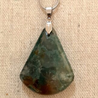 Pendentif agate mousse