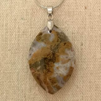 Pendentif jaspe orbiculaire