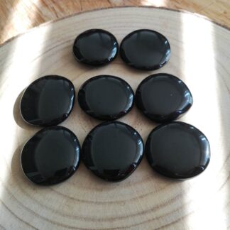 Galets obsidienne noire