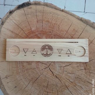 Support carte divinatoire en bois