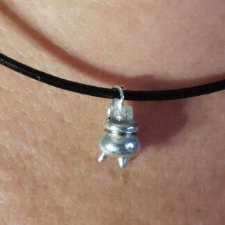 Collier mini chaudron et fluorite