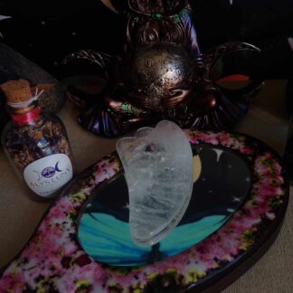 Gua sha en cristal de roche