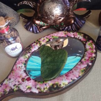 Gua sha en jade néphrite