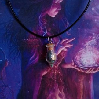 Pendentif fiole d'intention Femme médecine