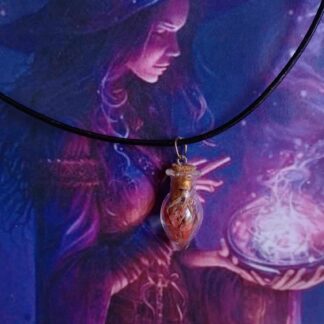 Pendentif fiole d'intention Druidesse