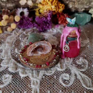 Agate Enchantée « L'Antre de la Terre » – Décoration Ésotérique & Magie Verte