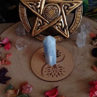 Obélisque calcite bleue