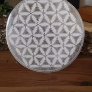 Disque gypse fibreux fleur de vie