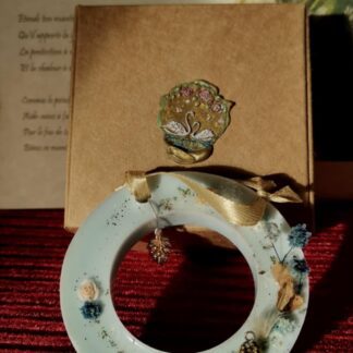 Couronne d'Imbolc "L'Éveil de Brigid" – Artisanat Sacré & Décoration Païenne