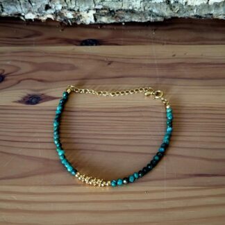 Bracelet en Fuschite - Pierre du Chakra du Cœur