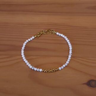 Bracelet en Howlite - Pierre de Sagesse et d'Apaisement