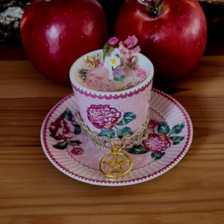 Élévation Vibratoire d'Amour - Ensemble Bougie Shabby Chic Saint-Valentin