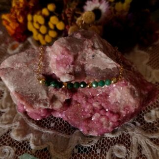 Bracelet en Fuschite - Pierre du Chakra du Cœur