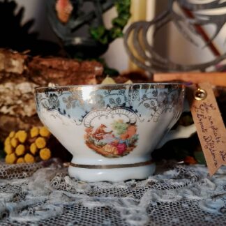 L'Esprit de l'Automne — Bougie rituelle en tasse ancienne chinée