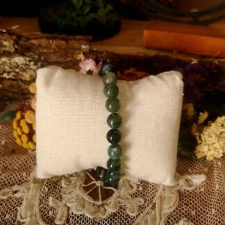 Bracelet Agate Mousse - Racines & Intuition